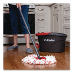 EZWring Deep Clean Refill, Microfiber, Custom size for EZ Wring Mop System, Red/White