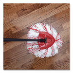 EZWring Deep Clean Refill, Microfiber, Custom size for EZ Wring Mop System, Red/White