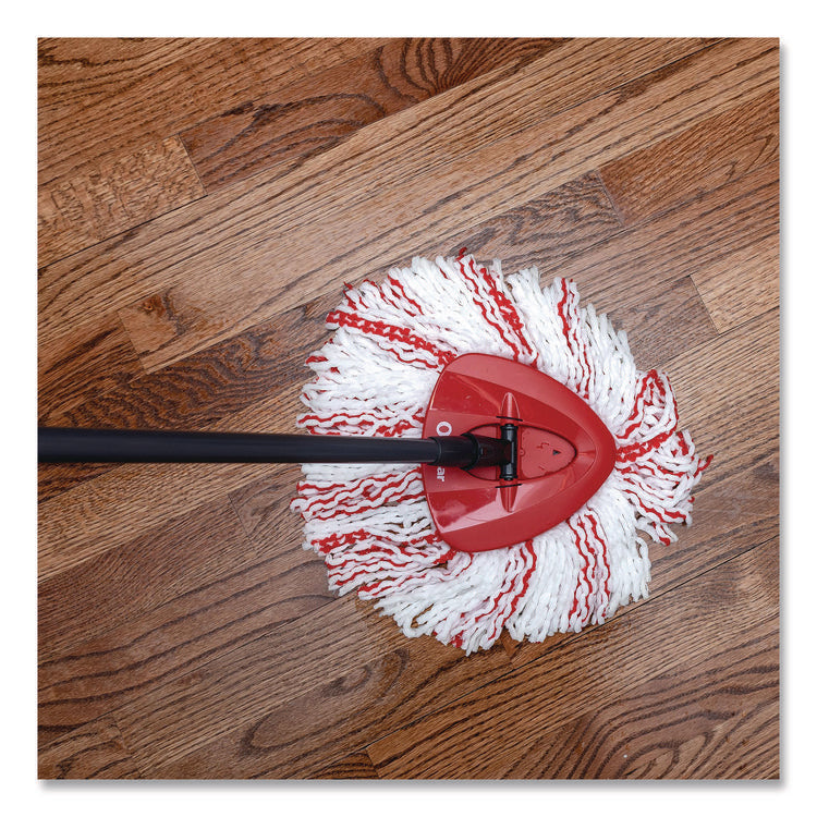 EZWring Deep Clean Refill, Microfiber, Custom size for EZ Wring Mop System, Red/White