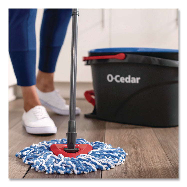 Rinse Clean Refill, Microfiber, Custom Size for Rinse Clean Mop Systems, Blue/White, 2/Pack