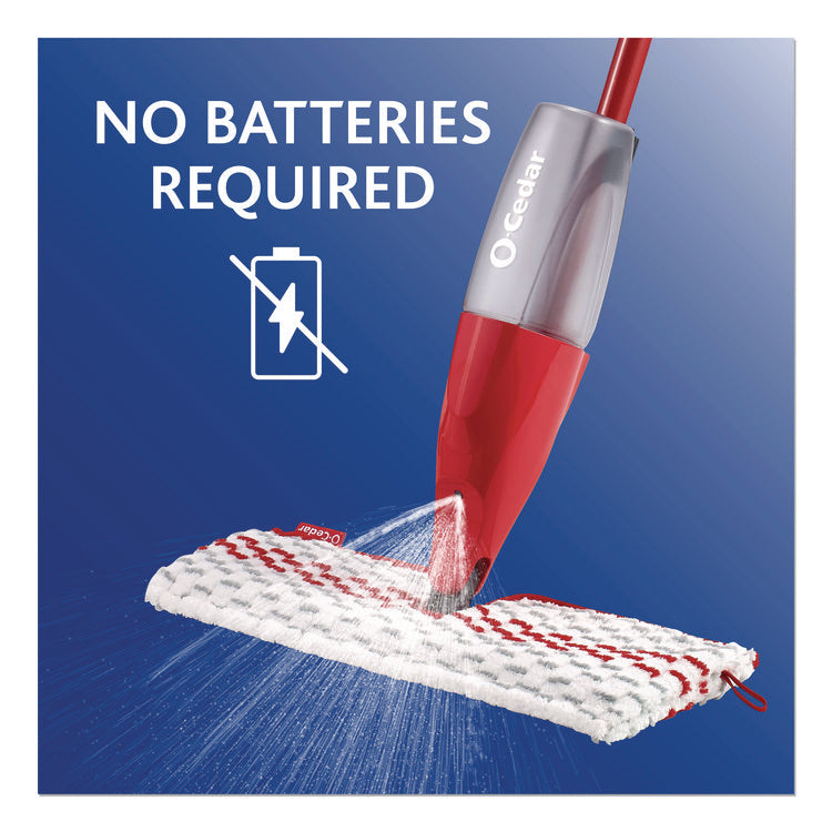 ProMist MAX Spray Mop, Red/White/Gray Microfiber Head, 48" Red/Black/Gray Plastic Handle