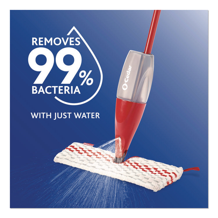ProMist MAX Refill, Microfiber, Custom Size for ProMist Mop System, Red/White/Gray, 4/Carton