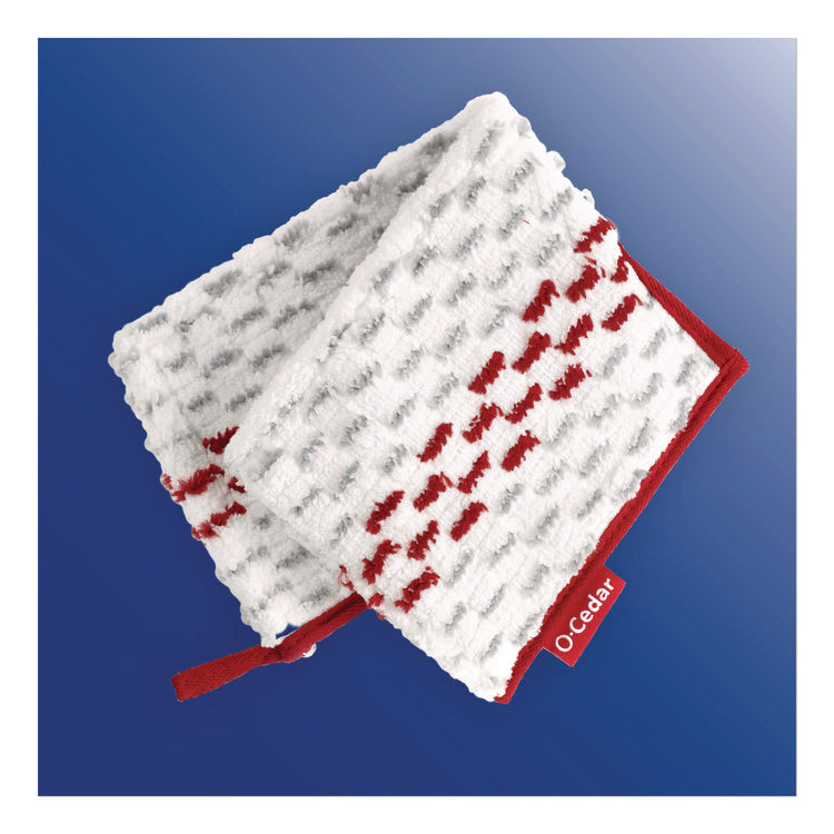 ProMist MAX Refill, Microfiber, Custom Size for ProMist Mop System, Red/White/Gray, 4/Carton
