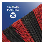 One Sweep Broom with Dustpan, 53.88" Handle, Red/Black/Gray