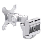 Monitor Mount for Slat Wall System for 32" TVs, 4.9w x 5.1d x 7.5h, Silver, Supports 22 lb