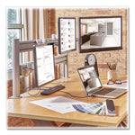 Monitor Mount for Slat Wall System for 32" TVs, 4.9w x 5.1d x 7.5h, Silver, Supports 22 lb