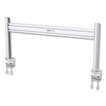 Slat Rail with Posts for Slat Wall System for 32" TVs, 8.1w x 5.7d x 5.51h, Silver, Supports 33 lb