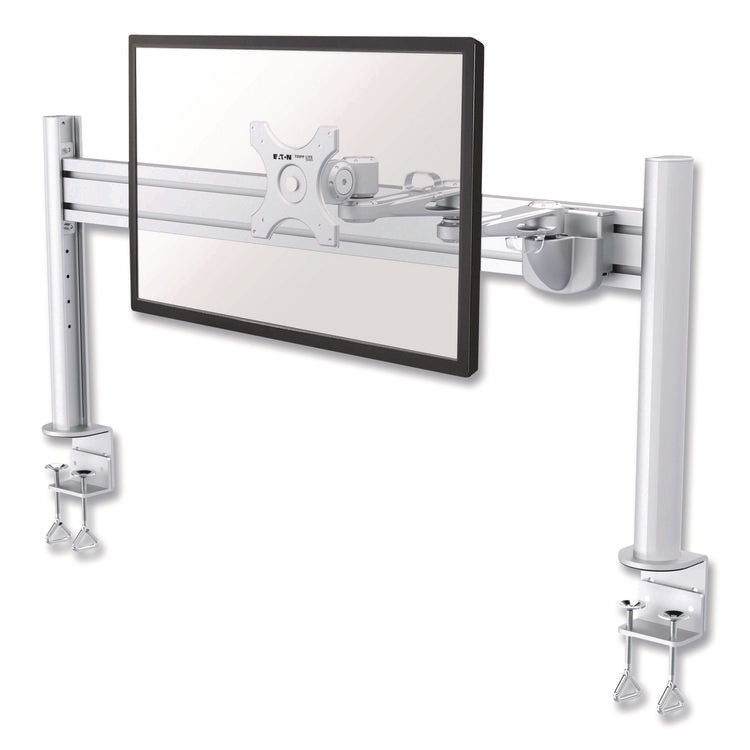 Slat Rail for Slat Wall System for 32" TVs, 3.39w x 1.8d x 41h, Silver, Supports 33 lb