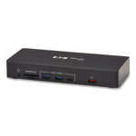 Triple Display USB-C Dock, Displayport/HDMI/RJ45/USB/VGA, Black