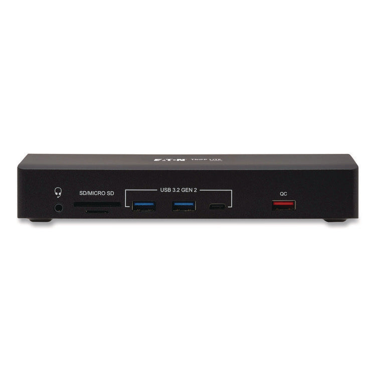 Triple Display USB-C Dock, Displayport/HDMI/RJ45/USB/VGA, Black