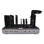 120W Multi-Device Charging Station with Storage, 6 Devices, 7.3 x 4.45 x 1.33