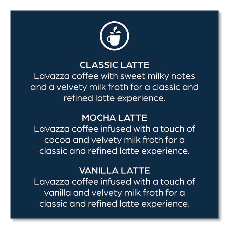 Latte Merchandiser Kit, Classic/Mocha/Vanilla Freshpacks, 54/Carton