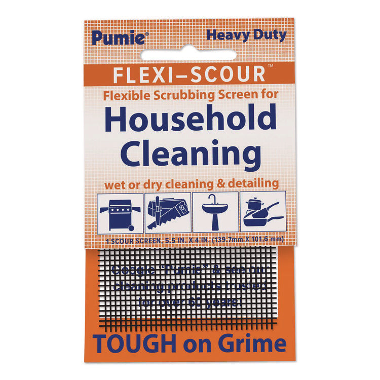 Flexible Scouring Screen, 5.5 x 4, Black, 48/Carton