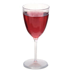 Classicware One-Piece Stemware, 6 oz, Plastic, Clear, 100/Carton