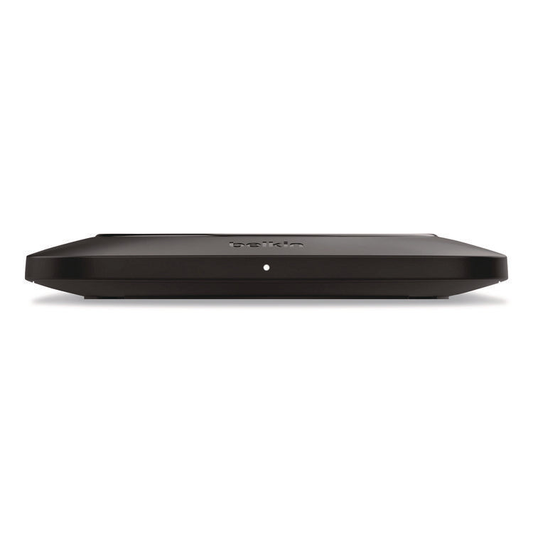 BOOST CHARGE Pro Universal Easy Align Wireless Charging Pad, Qi Wireless Charging, 15 W, Black