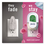 Air Freshener Warmer Starter Kit, Clear/White, with (2) Downy April Fresh Refills