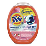 Power PODS Plus Downy Laundry Detergent, April Fresh Scent, 98 oz Tub, 63 Pods/Tub