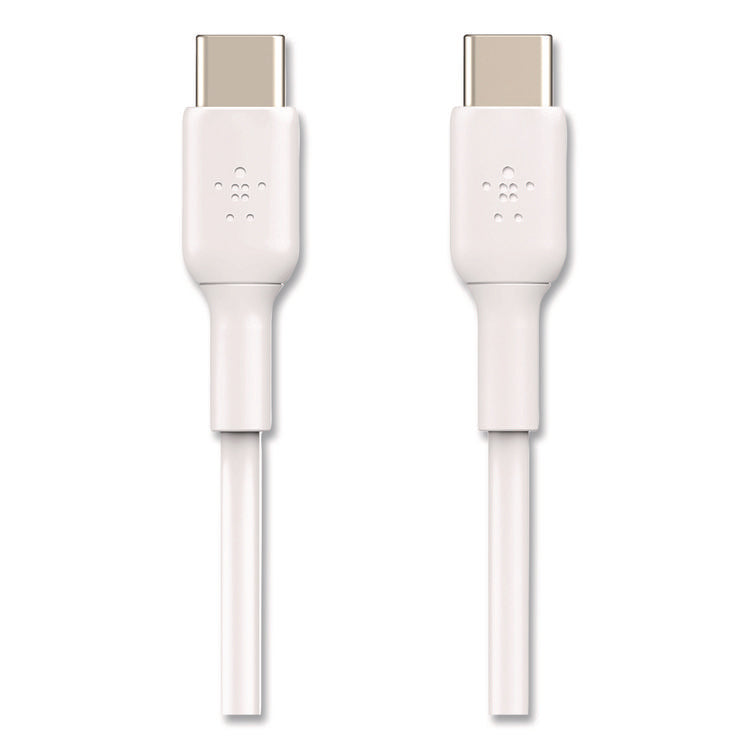BOOST CHARGE USB-C to USB-C Cable, 3.3 ft, White, 2/Pack