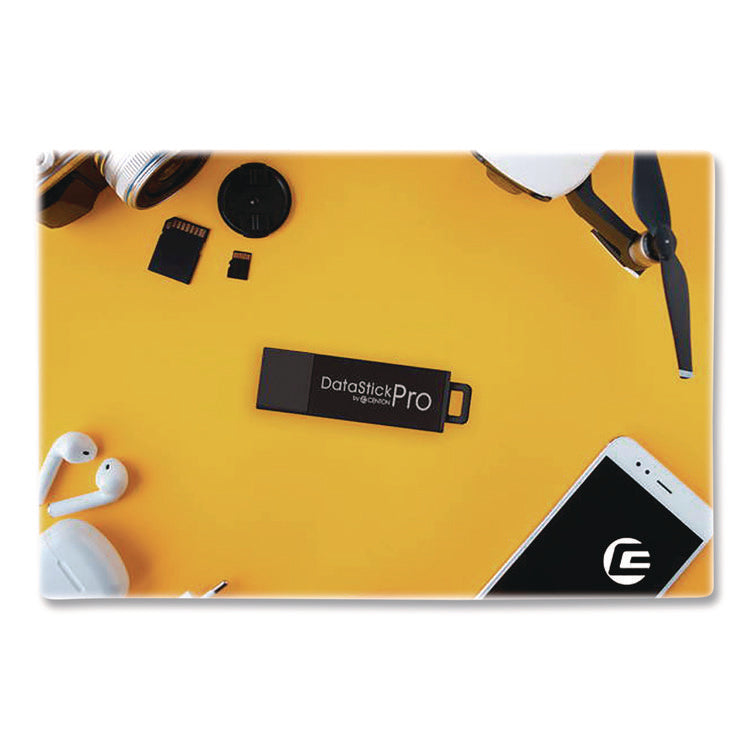 DataStick Pro USB 3.0 Type A Flash Drive, 128 GB, Black, 5/Pack