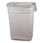 High-Density Waste Can Liners, 10 gal, 8 mic, 24 x 24, Natural, 1,000/Carton