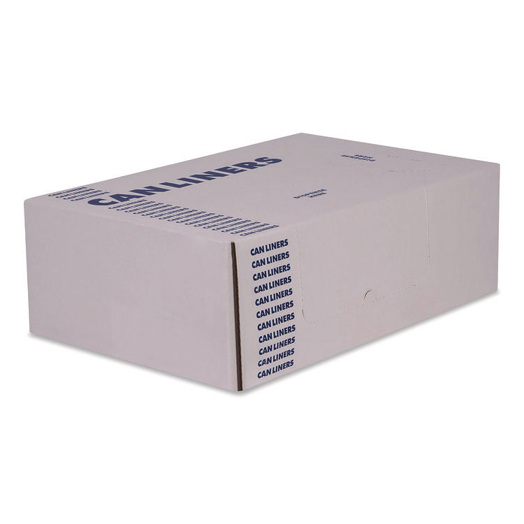 High-Density Waste Can Liners, 10 gal, 8 mic, 24 x 24, Natural, 1,000/Carton