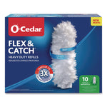 Flex and Catch Duster Heavy-Duty Refills, Polyester, White, 10/Pack