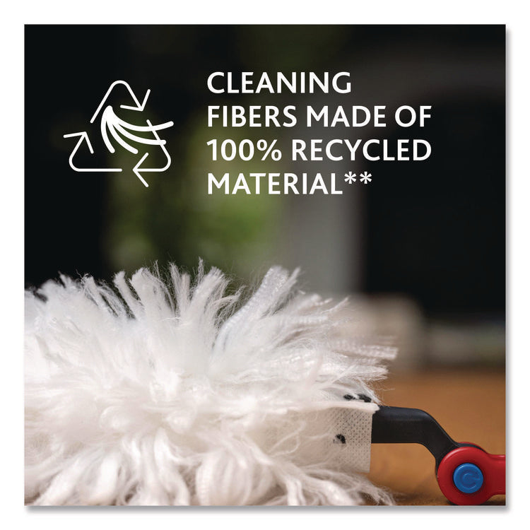 Flex and Catch Duster Heavy-Duty Refills, Polyester, White, 10/Pack