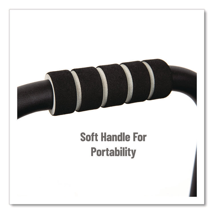 Adjustable Height Tilt Foot Rest, 14.25 x 15 d x 14.5 h, Black