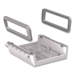 Breyta Monitor Stand, 13.94" x 11.97" x 3.23" to 5.9", White, Supports 33 lb