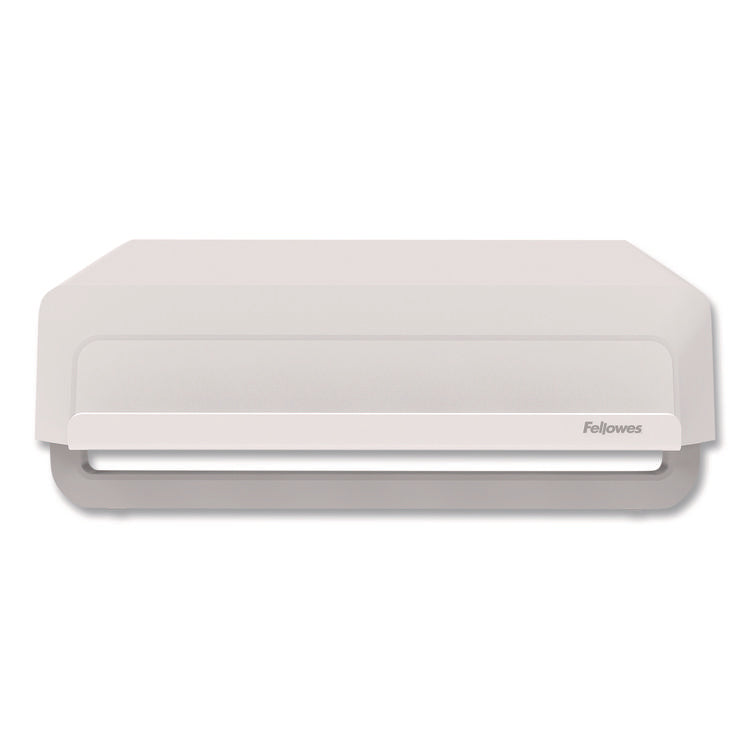 Breyta Monitor Stand, 13.94" x 11.97" x 3.23" to 5.9", White, Supports 33 lb