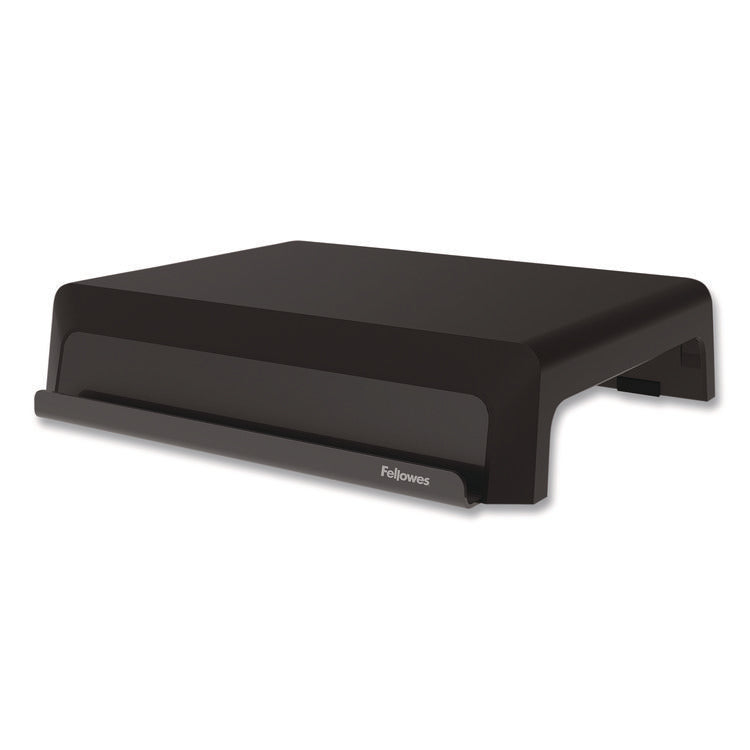 Breyta Monitor Stand, 13.94" x 11.97" x 3.23" to 5.9", Black, Supports 33 lb