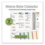 Deluxe Teacher's Academic Planner, Weekly/Monthly, Seven Class Period per Two-Page Spread, 11 x 8.5, Multicolor Rainbow Cover