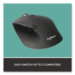 M720 Triathlon Wireless Mouse, 2.4 GHz Frequency, 33 ft Wireless Range, Right Hand Use, Black