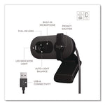 BRIO 100 Webcam, 1920 pixels x 1080 pixels, 2 Mpixels, Graphite