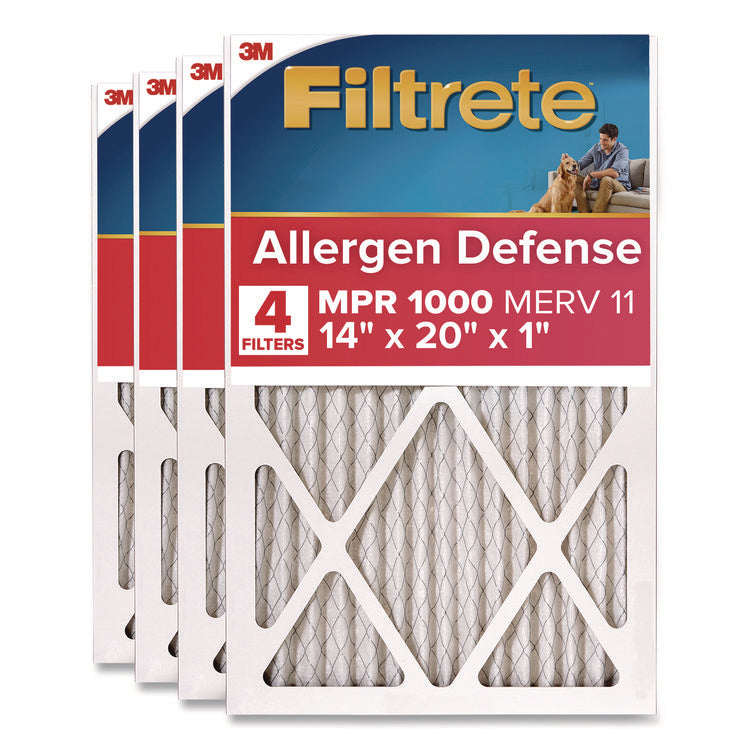 Allergen Defense Air Filter, 12 x 20, 4/Carton