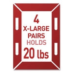 Picture Hanging Strips, X-Large, Removable, Holds up to 20 lbs per 4 Pairs, 8 Pairs/Pack