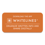 Whitelines Notebook, Quadrille Rule (5 sq/in), Gray/Orange Cover, (70) 11 x 8.5 Sheets