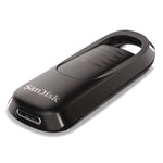 Ultra Slider USB 3.2 Type C Flash Drive, 128 GB, Black