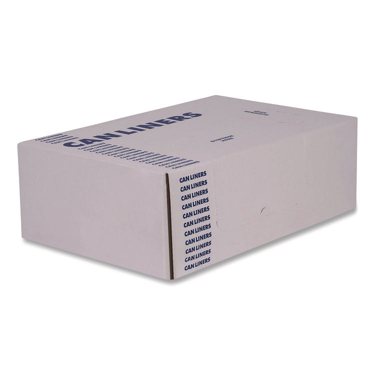 Linear Low-Density Can Liners, 16 gal, 0.5 mil, 24" x 32", Clear, 500/Carton