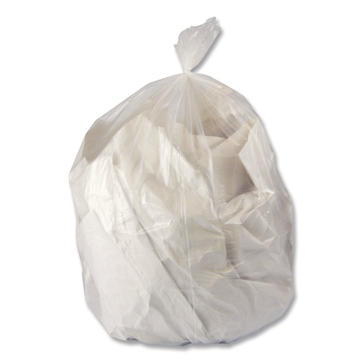 Linear Low-Density Can Liners, 16 gal, 0.5 mil, 24" x 32", Clear, 500/Carton