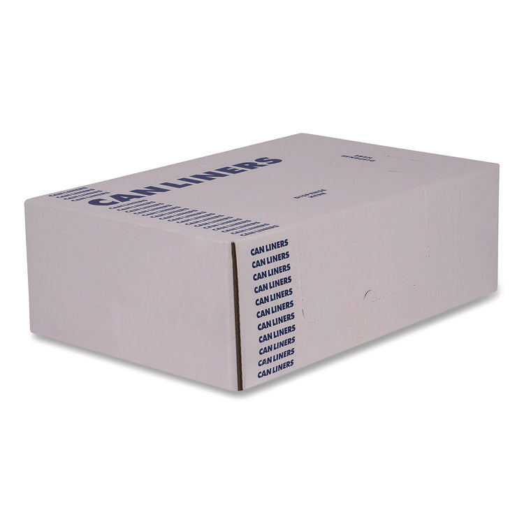 High-Density Can Liners, 16 gal, 8 mic, 24 x 33, Natural, Perforated Roll, 1,000/Carton