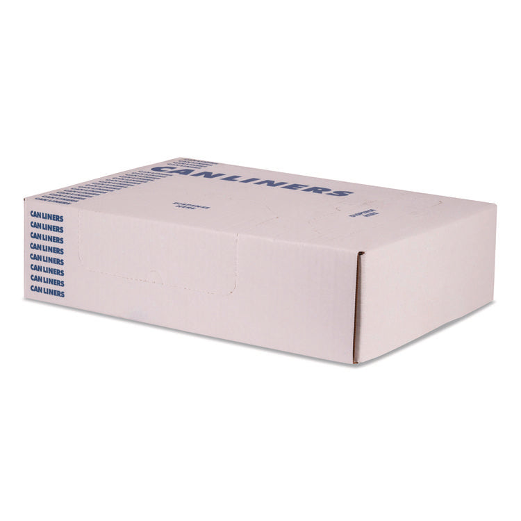 Linear Low-Density Can Liners, 56 gal, 1.1 mil, 46" x 50", Clear, 100/Carton