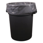 Linear Low-Density Can Liners, 56 gal, 1.1 mil, 46" x 50", Clear, 100/Carton