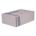 Linear Low-Density Can Liners with Dual-Dispense Box, 55 gal, 1.3 mil, 40" x 53", Clear, 100/Carton
