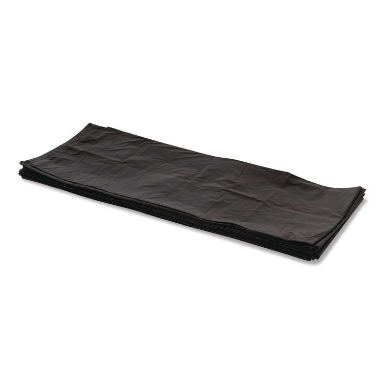 Linear Low Density Can Liners, 56 gal, 1.5 mil, 46' x 50", Black, 100/Carton