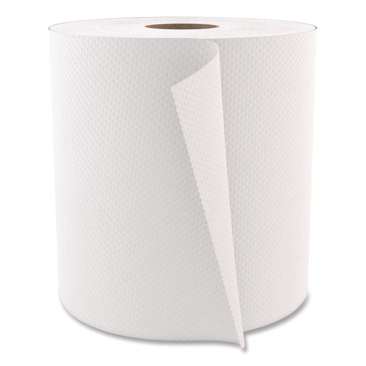 Select Roll Paper Towels, 1-Ply, 7.9" x 800 ft, White, 6 Rolls/Carton