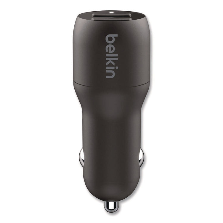 BOOST CHARGE Dual Car Charger with PPS, USB-A/USB-C, Black