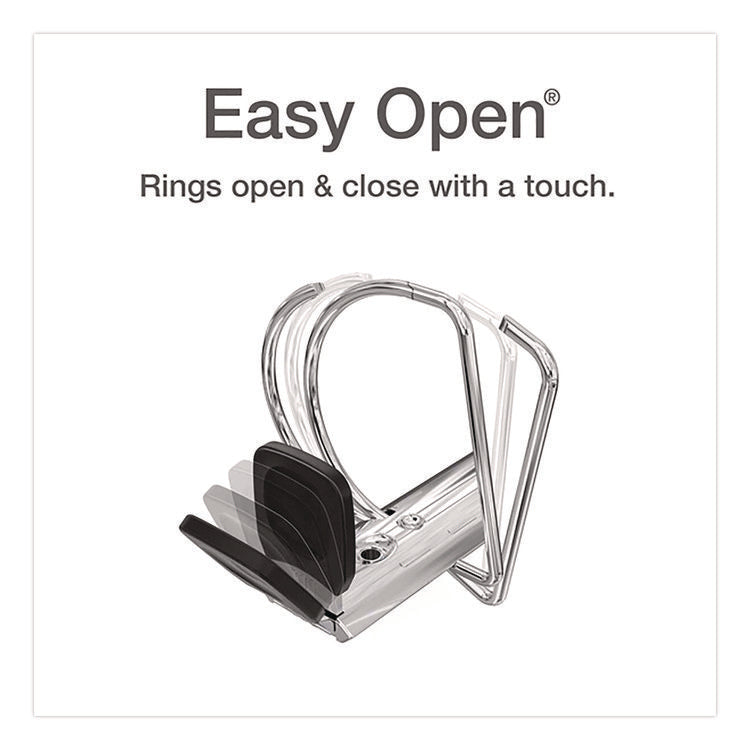 Freestand Easy Open Locking Slant-D Ring Binder, 3 Rings, 5" Capacity, 11 X 8.5, White