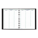 Plan and Link Monthly Planner, 9.25 x 7.25, Black Lizard-Like Faux Leather Cover, 16-Months: Sept 2024 to Dec 2025