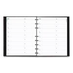 Plan and Link Monthly Planner, 9.25 x 7.25, Black Lizard-Like Faux Leather Cover, 16-Months: Sept 2024 to Dec 2025